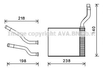 AVA QUALITY COOLING fd6465 -  Теплообменник, отопление салона